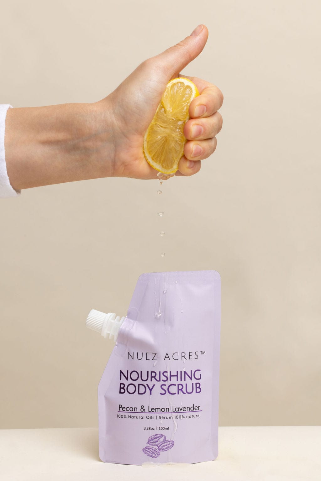 NUEZACRES Body Scrub Nuez Acres® Body Scrub – Exfoliate &amp; Hydrate with Lemon &amp; Lavender Nuez Acres® Body Scrub – Exfoliate &amp; Hydrate with Lemon &amp; Lavender scrub Lemonlav 628011566157