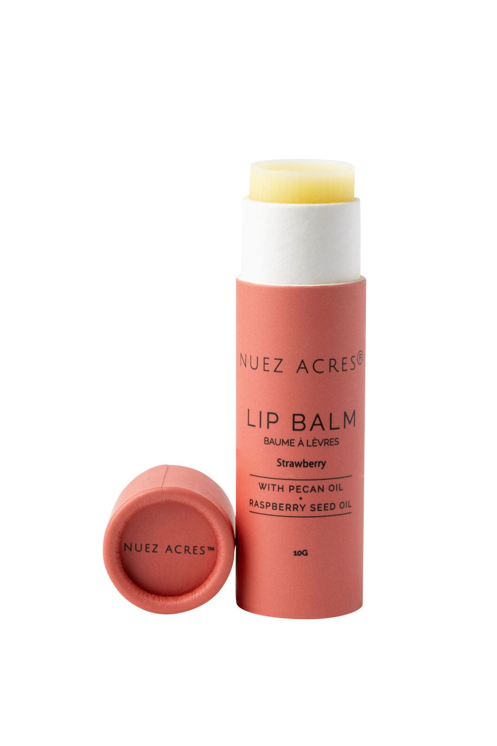 NUEZACRES Lip Balm Nuez Acres® Lip Balm – Hydration with Pecan, Raspberry Seed Oil & Natural Strawberry Flavor Nuez Acres® Lip Balm – Hydration with Pecan, Raspberry Seed Oil & Natural Strawberry Flavor Lipstraw